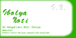 ibolya noti business card